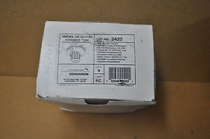 NEW EDWARS 2420, SMOKE DETECTOR IONIZATIN TYPE WITH THE BOX