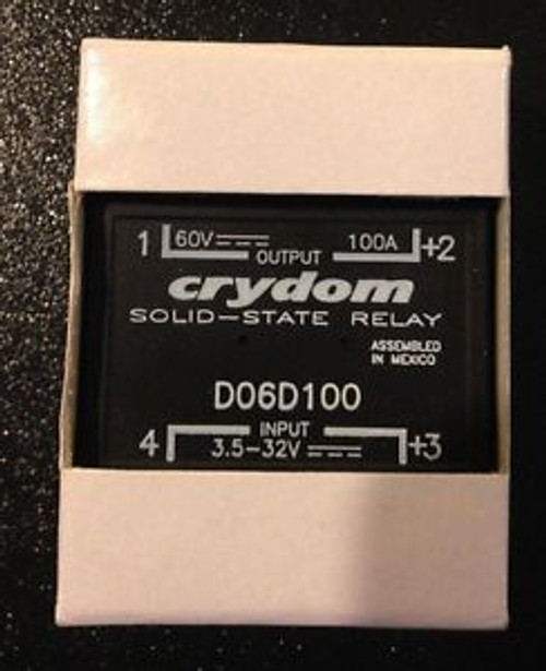 New Crydom D06D100 solid state relay panel mount 60VDC