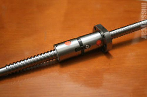1pcs ballscrew 1605-400mm /dia. 16mm/ pitch?5mm /length?400mm with a double nut
