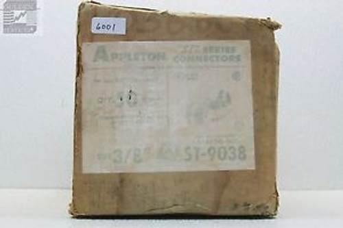 Appleton ST-9038 ST Series Connector 3/8 (Box of 50)