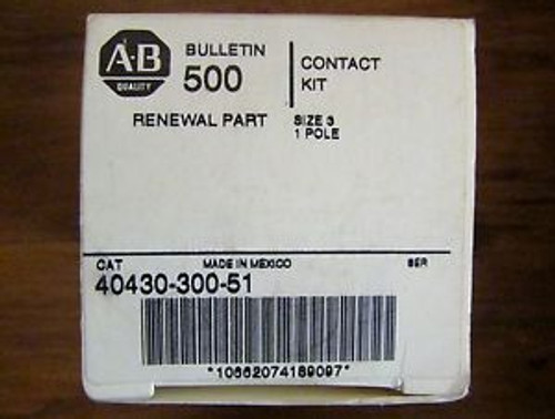 ALLEN BRADLEY Size 3 Single Pole Bulletin 500 Contact Kit 40430 300 51