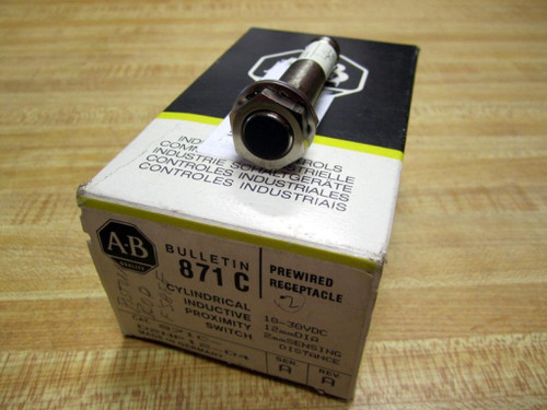 Allen Bradley 871C-D2Np12-D4 Cylindrical Inductive Proximity Switch Series A New