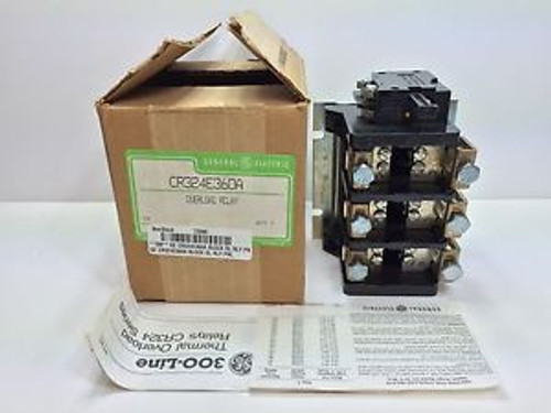 NEW GE / GENERAL ELECTRIC OVERLOAD RELAY CR324E360A