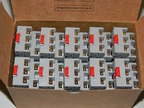 New BOX OF 10 SQUARE D 8501NR43B SERIES B RELAY SOCKETS 11 PINS