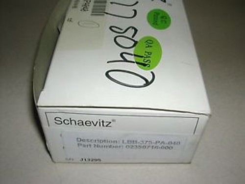 Schaevitz Linear Transducer LVDT LBB 375 PA 040 NEW IN BOX B21