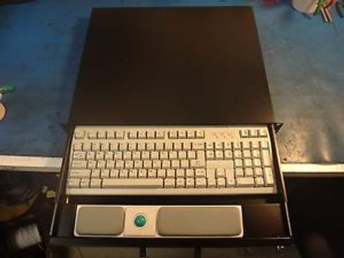 RACK-1000KBB 19 1U Rackmount Keyboard/Trackball, Black