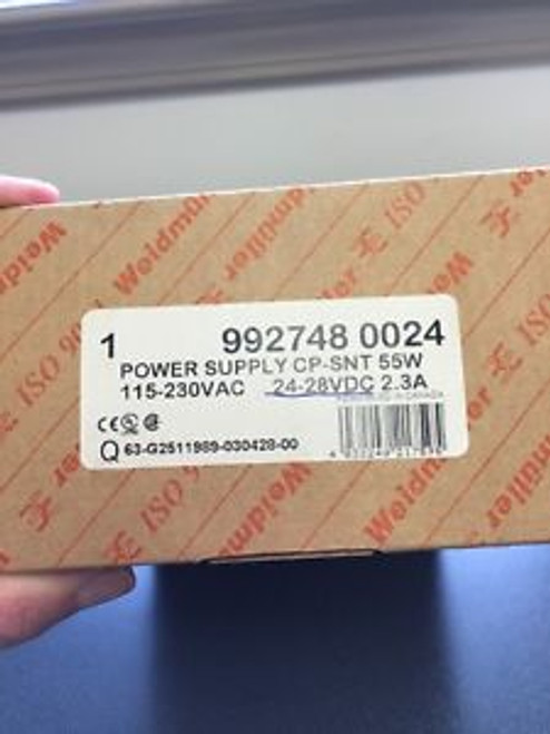 Weidmuller 24-28VDC Power Supply New In Box.