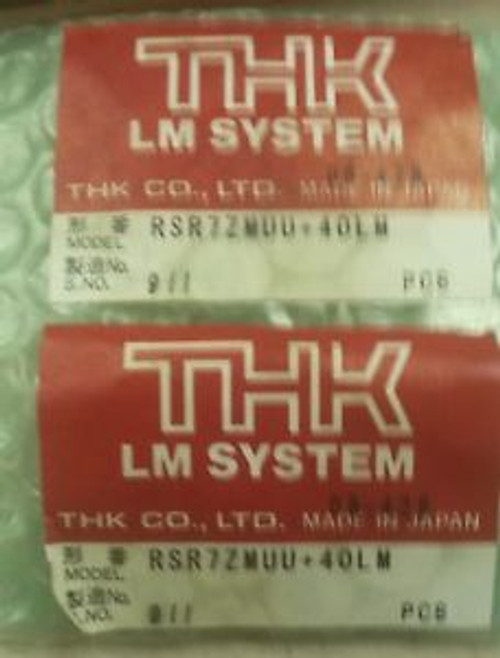 THK RSR7ZMUU+40LM Linear Bearing NEW