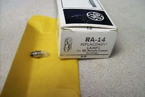 BOX OF 10 RA-14 REPLACEMENT LAMPS FOR GE RR7 SYSTEM SWITCHES