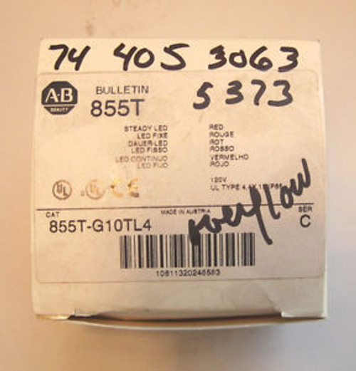 NEW ALLEN BRADLEY 855T-G10TL4 STACK LIGHT 855TG10TL4