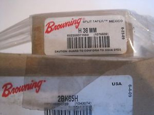 NEW BROWNING 2BK65H SHEAVE WITH BROWNING H38MM COUPLING