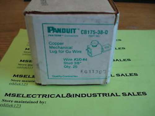 PANDUIT CB175-38-Q COPPER MECHANICAL LUG #3/0-#4 25Pc