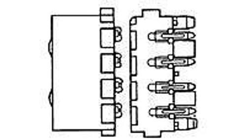 Pin & Socket Connectors RA PIN HDR 4P (50 pieces)