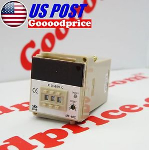 SKG Temperature Controller MF-48C K Type 0-399Â°C CE 200/220V New #FAST SHIPPING#