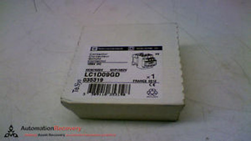 TELEMECANIQUE LC1D09GD CONTACTOR 125VDC 4KW/400V 5HP/480V, NEW