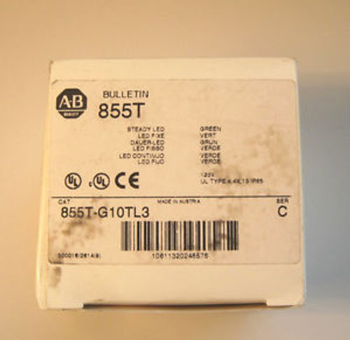 NEW ALLEN BRADLEY 855T-G10TL3 STACK LIGHT 855TG10TL3