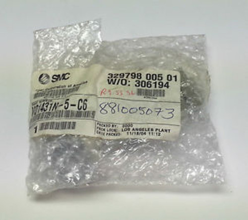 SMC VQ1431N-5-C6 VALVE, DBL, FLIP, PLUG-IN (DC) VQ1431N5C6 NEW