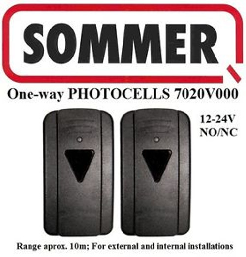 SOMMER photocells 7020V000, IR Safety Sensors, 12-24V NO/NC for int.& ext. use