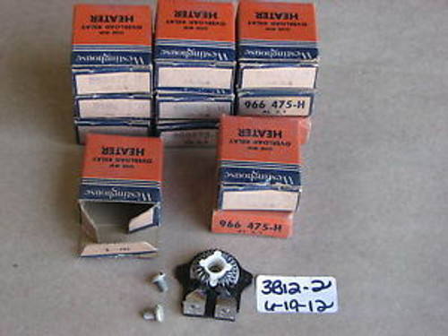 12 WESTINGHOUSE OVERLOAD THERMAL UNIT HEATERS 966475-H