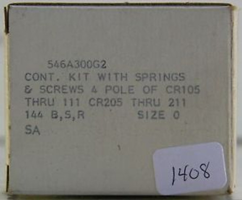 GE 546A300G2 Starter Contact Kit Size 0 Springs/Screws