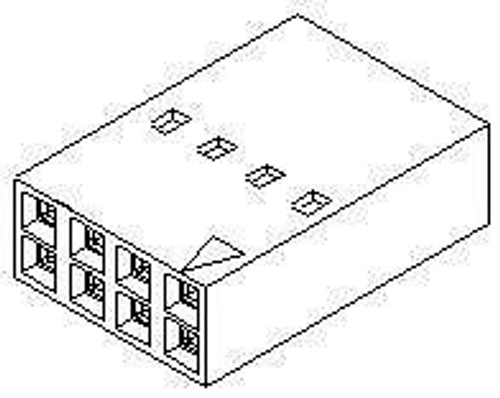 Headers & Wire Housings HSG 10P DUAL ROW NON-POLARIZED (100 pieces)