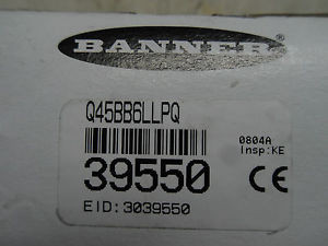 (G7) 1 New BANNER Q45BB6LLPQ LASER RETRO REFLECTIVE