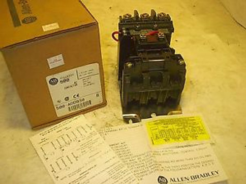 Allen Bradley Contactor P/N 500-AOD930 5 hp
