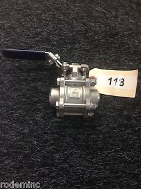 QSM/Tru-Flo EA-33NF-BW-1 Manual Ball Valve with BW pipe end connections