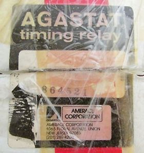 AGASTAT 1-10 Minute Timing Relay 125VDC 7012PF