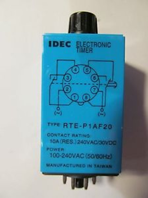 NEW IN BOX  IDEC RTE-P1AF20 ELECTROMECHANICAL MULTIFUNCTION TIMER