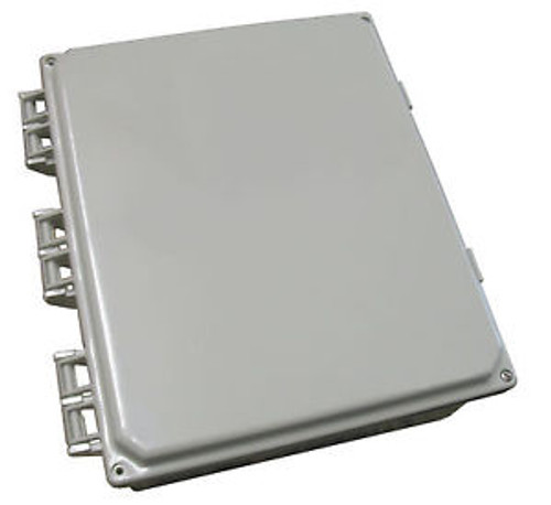 Electrical Enclosure NEMA 4X Polycarbonate Hinge Cover 10x8x4 w/AL Sub Plate