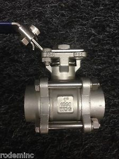 QSM/Tru-Flo EA-33NF-SW-1   1 3-piece Manual Ball Valve (SW end connections)