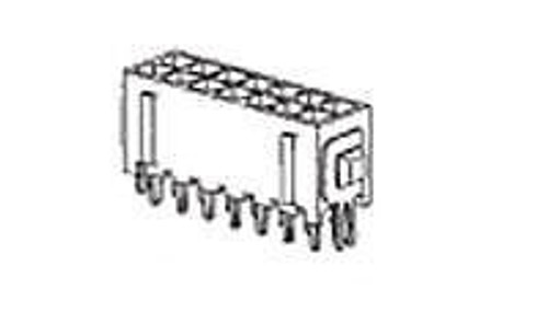 Pin & Socket Connectors 06P MICRO MNL ASSY VRT,THRU LF (100 pieces)