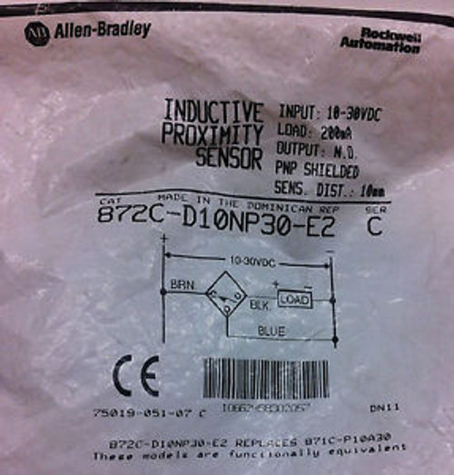 Allen-Bradley 872C-D10NP30-E2 Series C Inductive Proximity Sensor