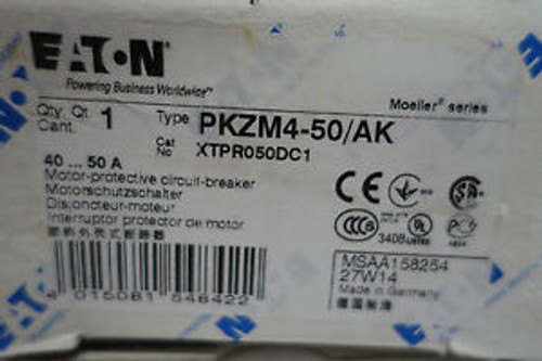 new eaton motor protective circuit breaker PKZM4-50/AK