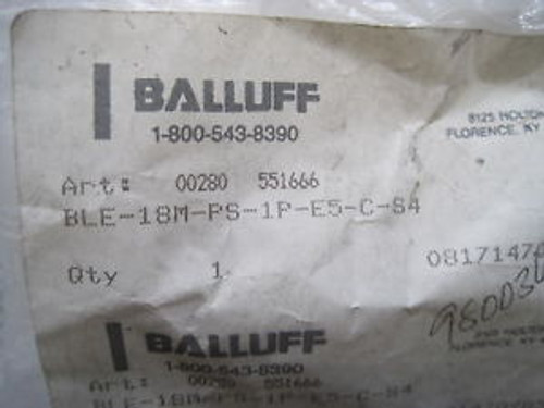 NEW BALLUFF BLE-18M-PS-1P-E5-C-S4