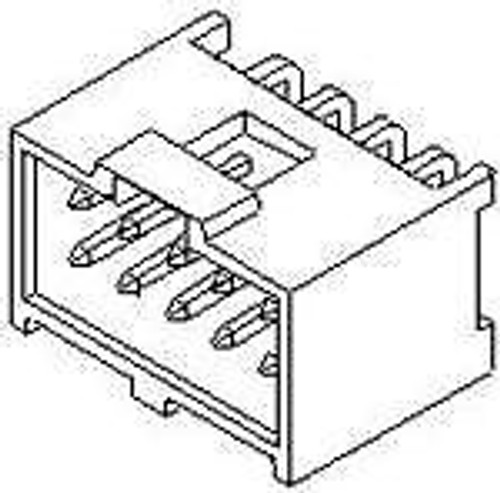 Headers & Wire Housings HDR SHROUDED 8P R/A (100 pieces)