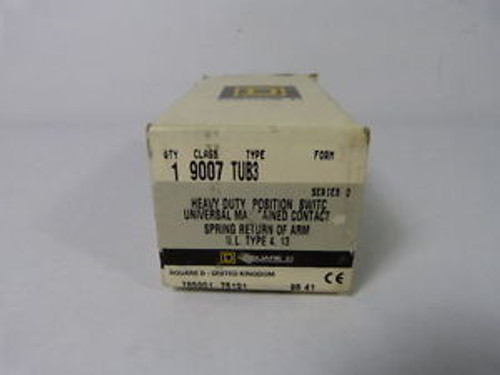 Square D 9007-Tub3 Limit Switch 12Amp 600Vac  New