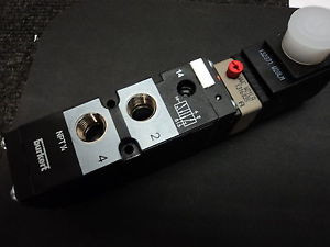 BURKERT 6519 1/4 5/2 Way Pneumatic Pilot Valve - 456979