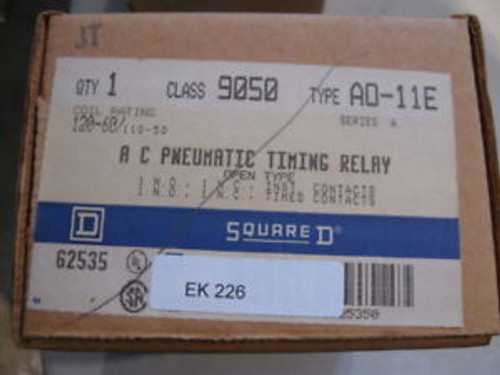 SQUARE D 9050 TYPE AO-11E AC PNEUMATIC TIMING RELAY