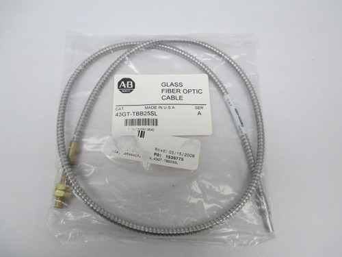 Allen Bradley, 43GT-TBB25SL, Glass Fiber Optic Cable NEW