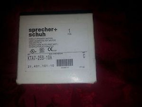 SPRECHER + SCHUH KTA7-25S-10A MOTOR STARTER BRAND NEW