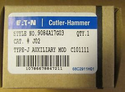 EATON CUTLER HAMMER J02 Auxiliary Contact A200 Starter Contactor 9084A17G03