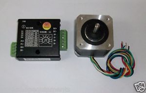 Two 2 phase Nema17/42 42HB33 Hybrid Stepper Motor 0.16 N.m/L: 33 mm and Driver