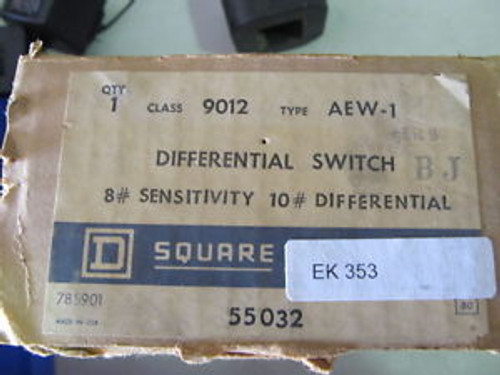 SQUARE D 9012 TYPE AEW-1 DIFFERENTIAL SWITCH