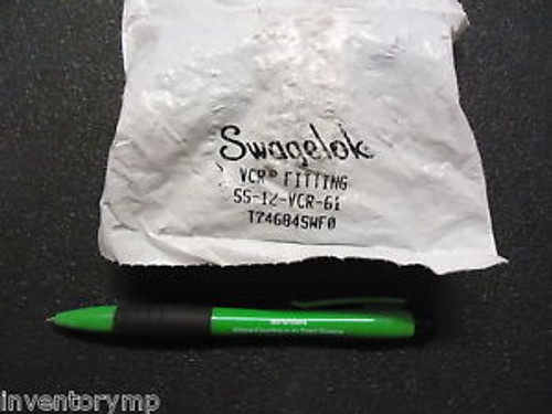 Swagelok SS-12-VCR-61 316 SS VCR Face Seal Fitting, 3/4 in. Brand New