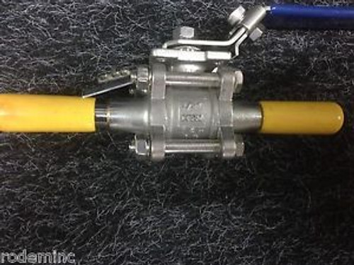 QSM-Tru-Flo EA-303A-SN-EXT-1/2  1/2 Extended Buttweld Tube Sanitary Ball Valve