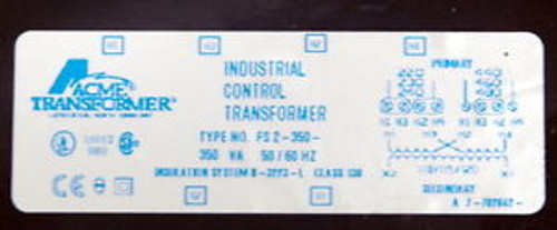 Acme Industrial Control Transformer FS-2-350 NEW