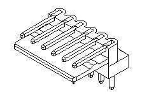 Headers & Wire Housings .098 HDR RA 4P (100 pieces)