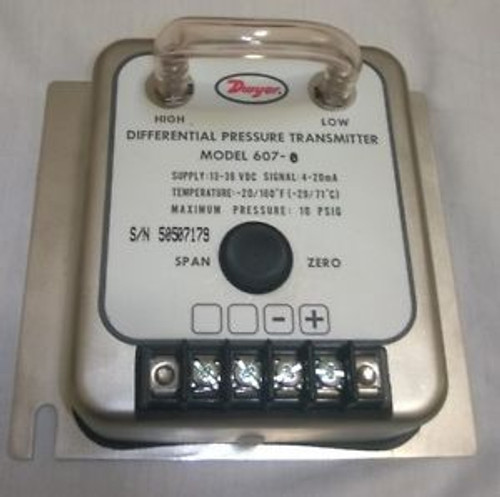 NEW Dwyer 607-0 Differential Pressure Transmitter